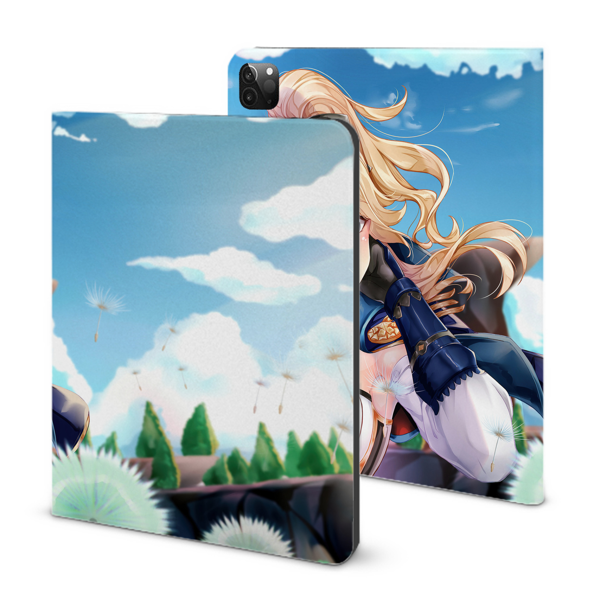 げんし神 genshin IPadケース ペンホルダー付き ブックスタイルデザイン